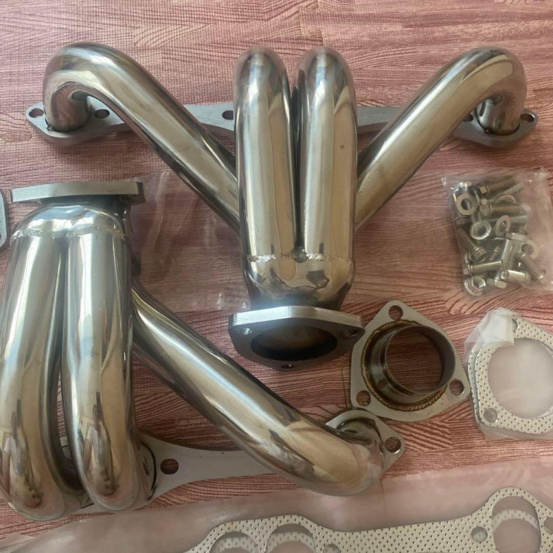 シボレー　スモールブロック用　へダース　インパラ　ポリッシュ　ステンレス