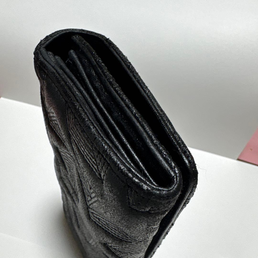 希少レアCHANEL シャネル スターエンボス 長財布 ラムスキン