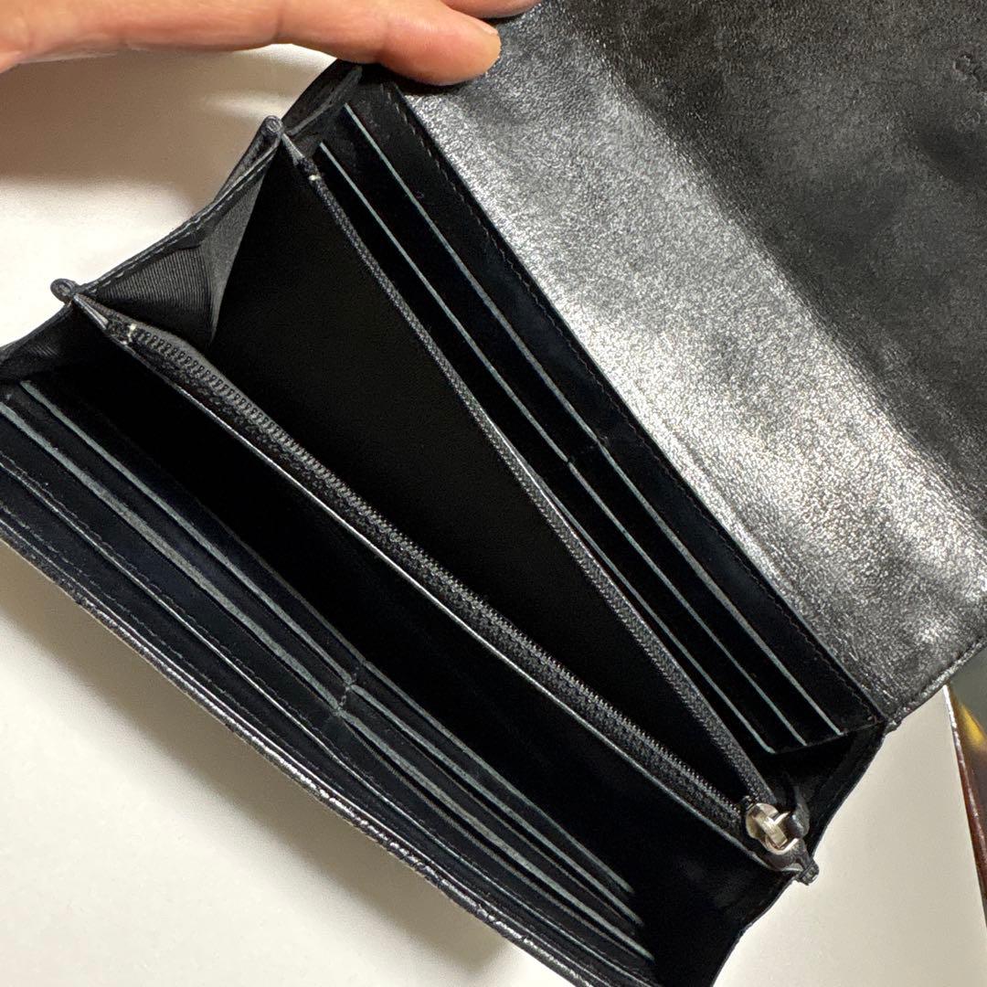 希少レアCHANEL シャネル スターエンボス 長財布 ラムスキン