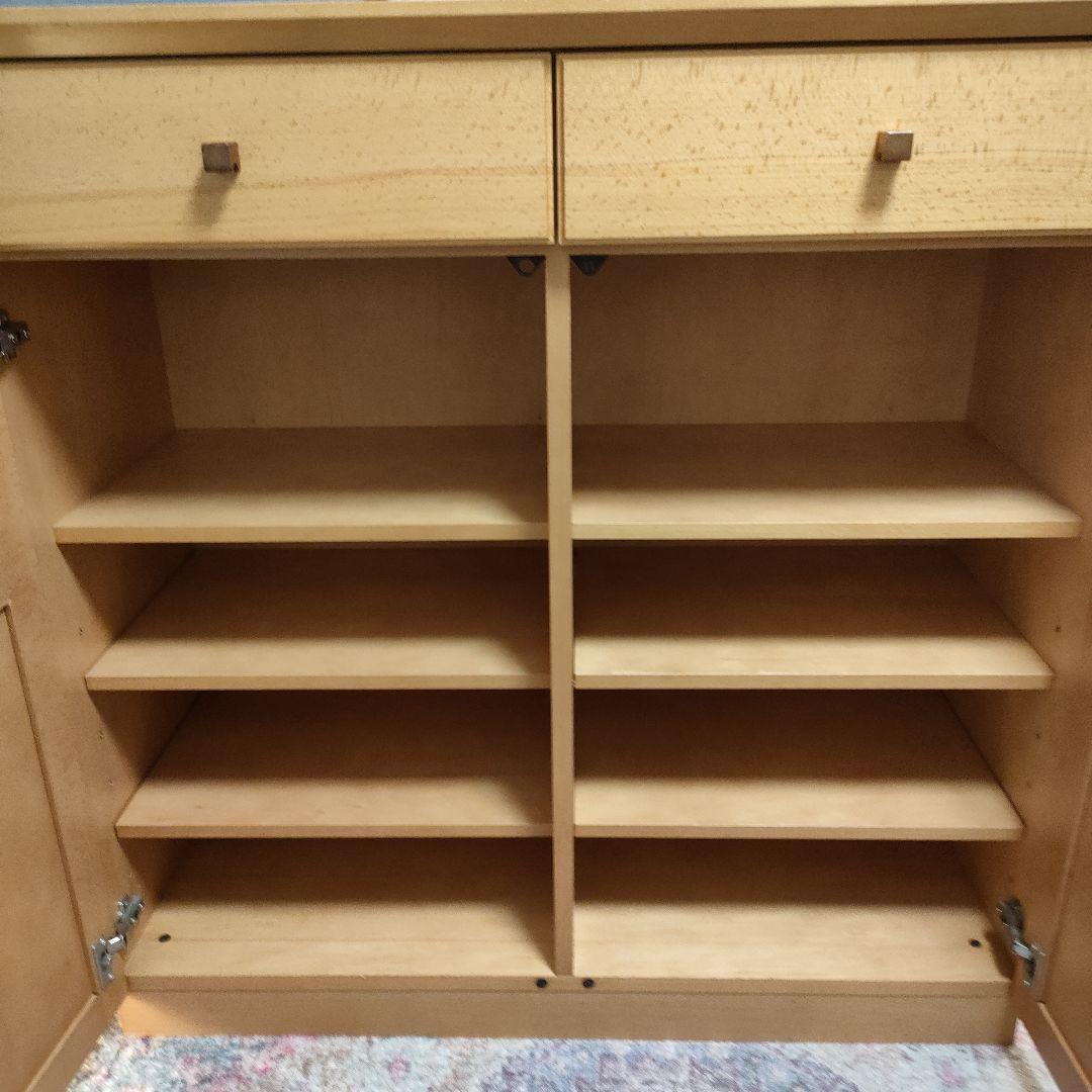 日進木工 キャビネット サイドボード ビーチ材 収納家具 飛騨家具