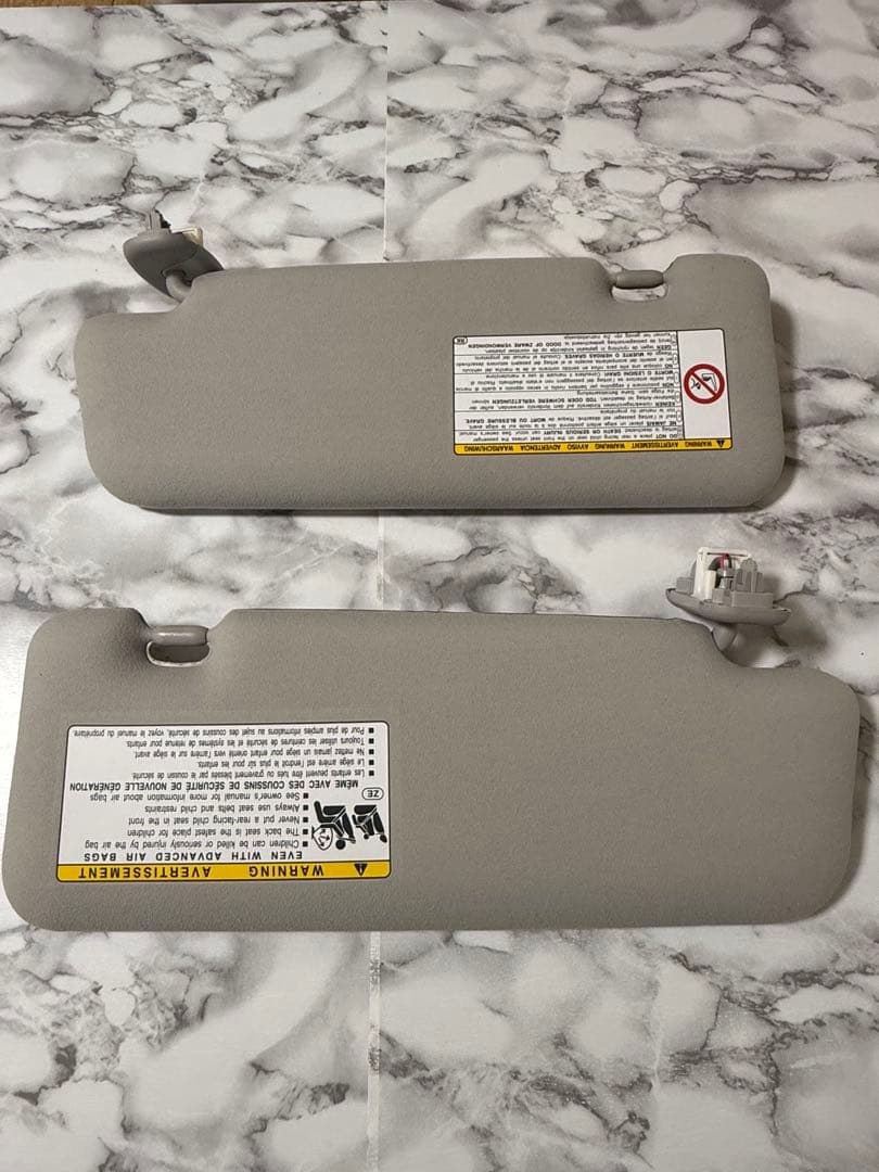 30プリウス　usdm 純正USサンバイザー左右セット　北米仕様