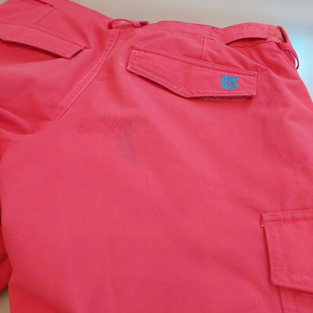 Burton スノーボードウェア Mサイズ グレー/赤