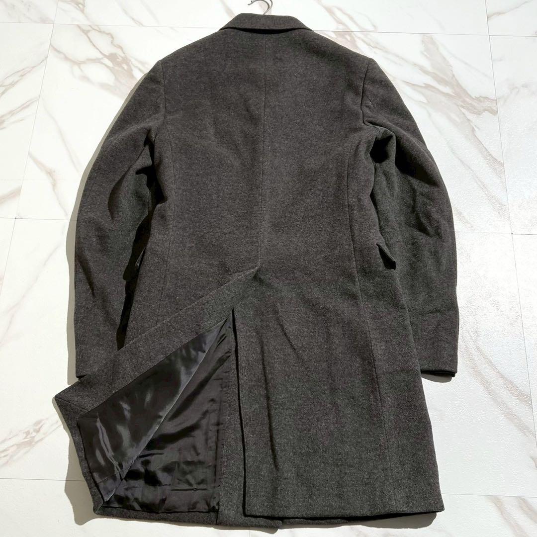 美品 PRADA チェスターコート 2018年製 カシゴラ グレー 【187】