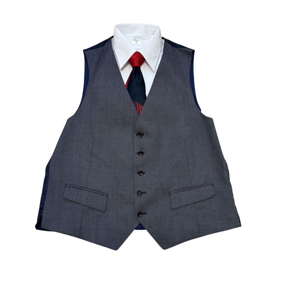 PERSON'S FOR MEN スーツ3ピース　上下　ネイビー　AB7(XL)