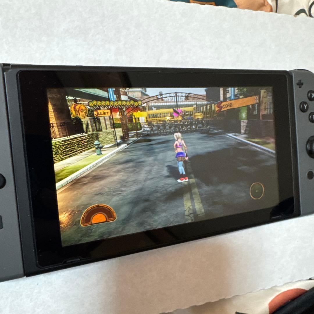 Nintendo Switch 本体 グレー　動作確認済み　わりと美品　箱付き