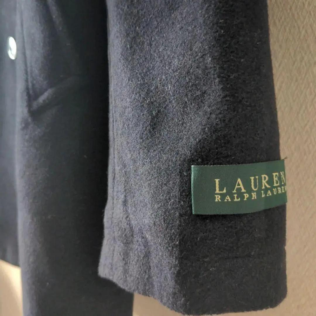 ラルフローレン メルトン ハーフコート サイズ42L ネイビー US古着