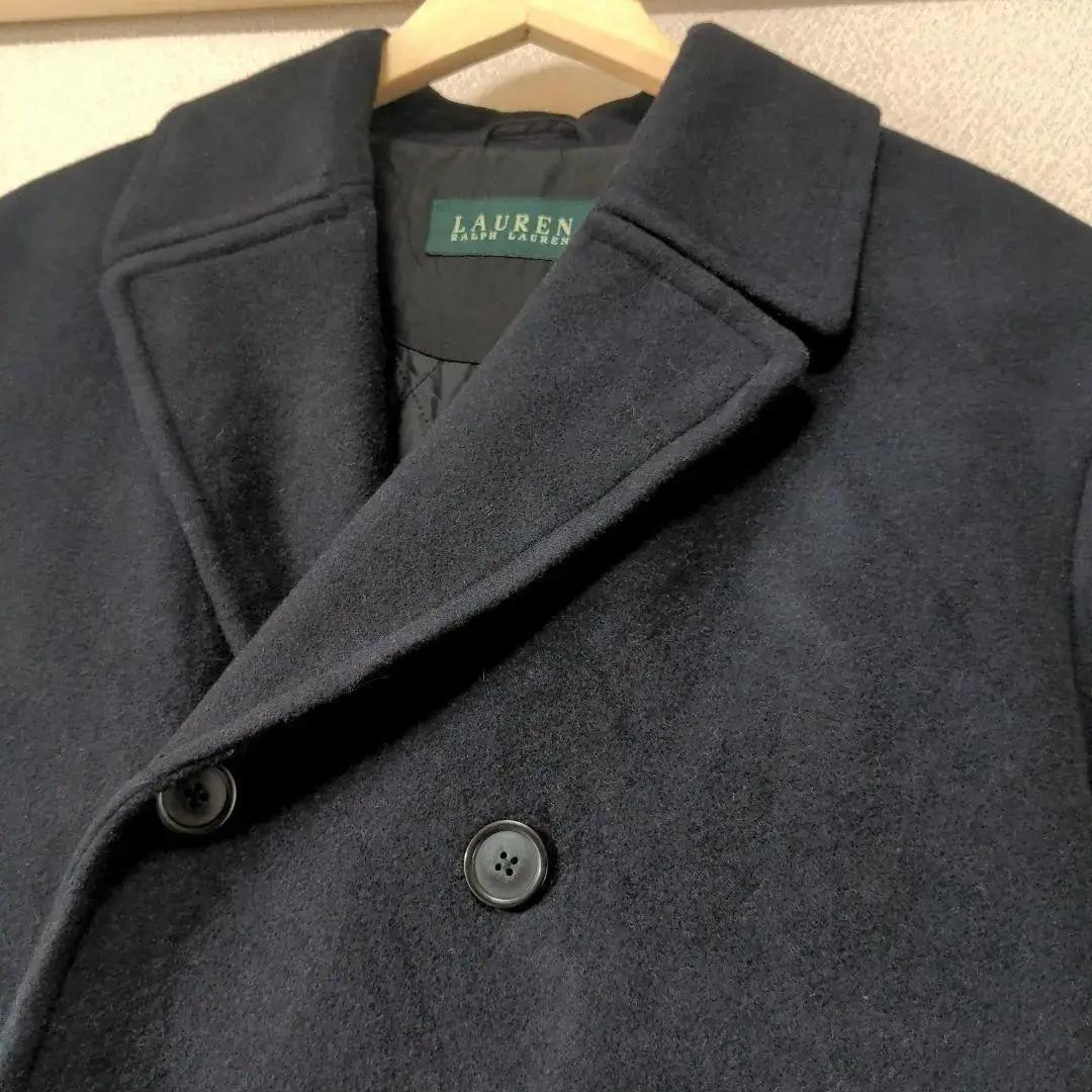 ラルフローレン メルトン ハーフコート サイズ42L ネイビー US古着