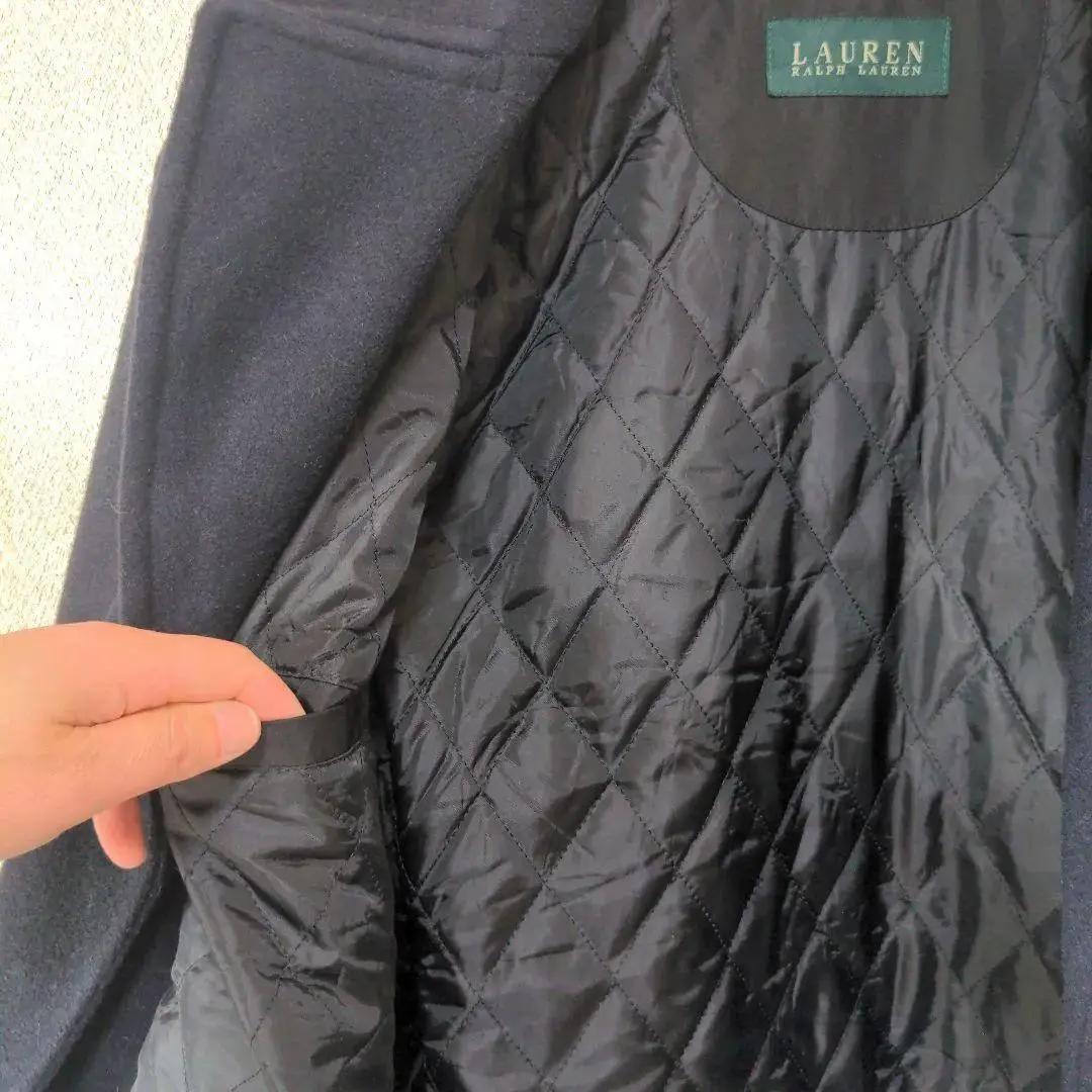 ラルフローレン メルトン ハーフコート サイズ42L ネイビー US古着