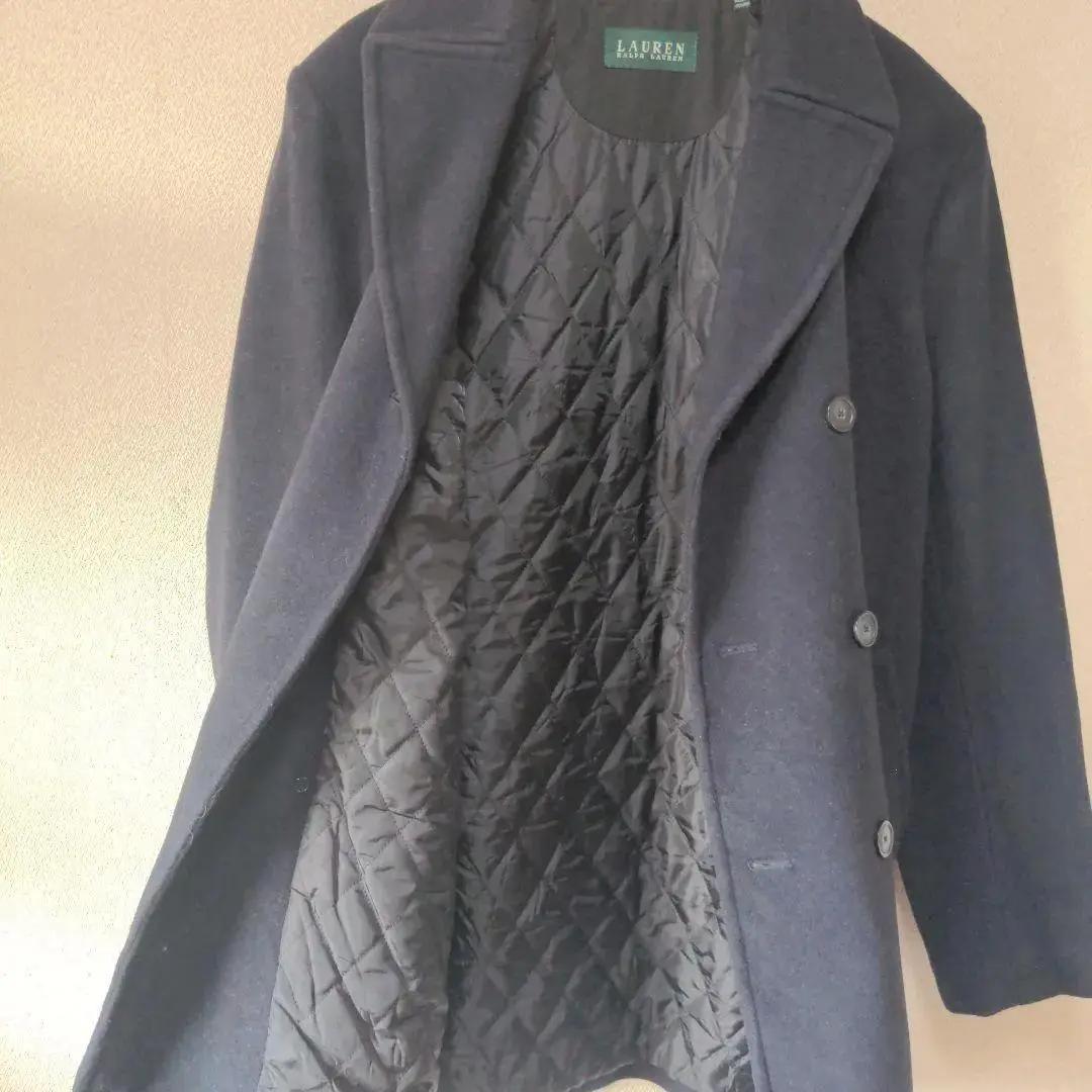 ラルフローレン メルトン ハーフコート サイズ42L ネイビー US古着