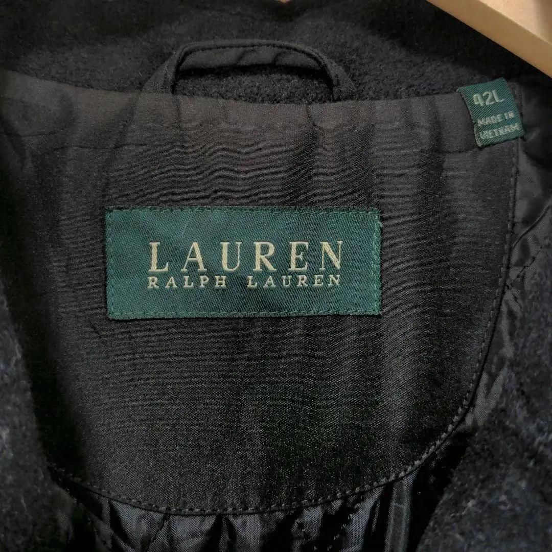ラルフローレン メルトン ハーフコート サイズ42L ネイビー US古着