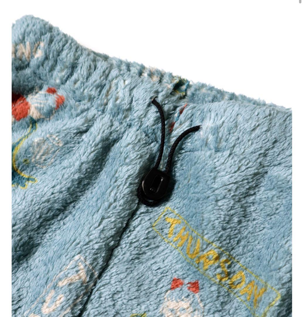 新品　KAPITAL 総柄フリース　パンツ　4 ライトブルー　キャピタル　水色