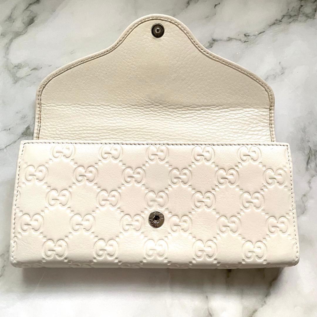 GUCCI グッチ　長財布　ホースビット　美品　2つ折り財布　0113-⑦