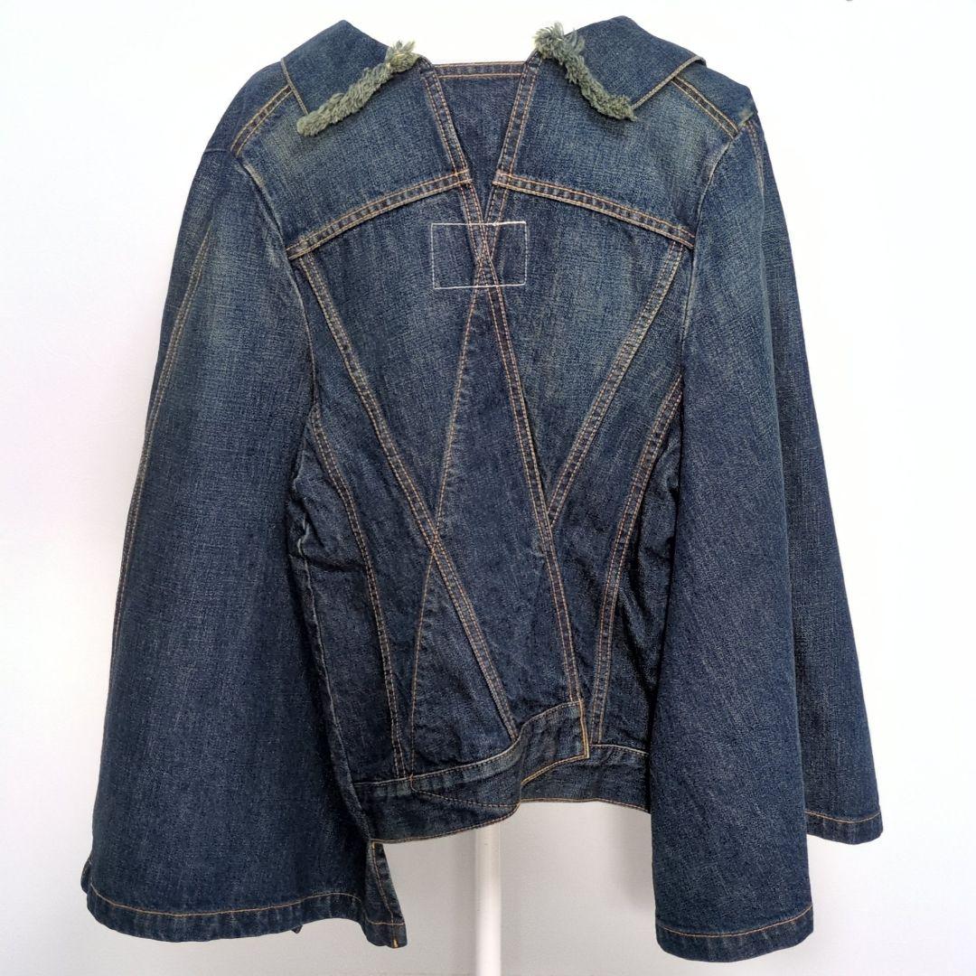 JUNYA WATANABE　リメイク　デニム　ジャケット　ポンチョ　ケープ