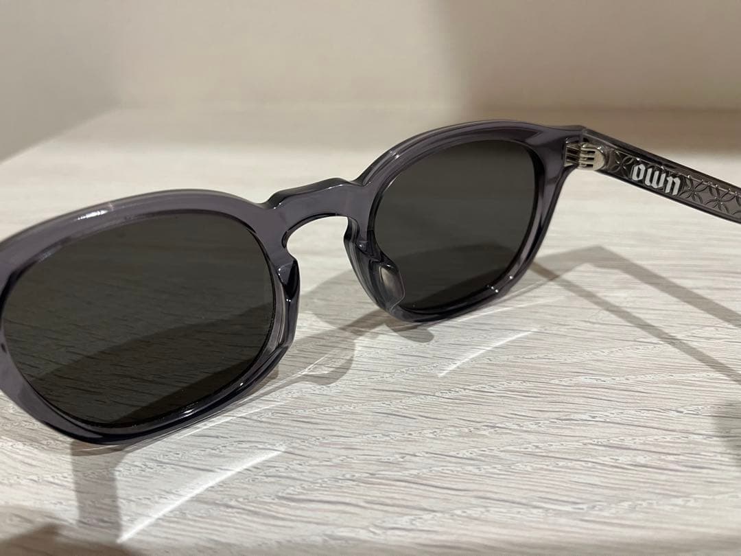 Own 亜州眼鏡 #06 グレー スクエア型 サングラス セフティー