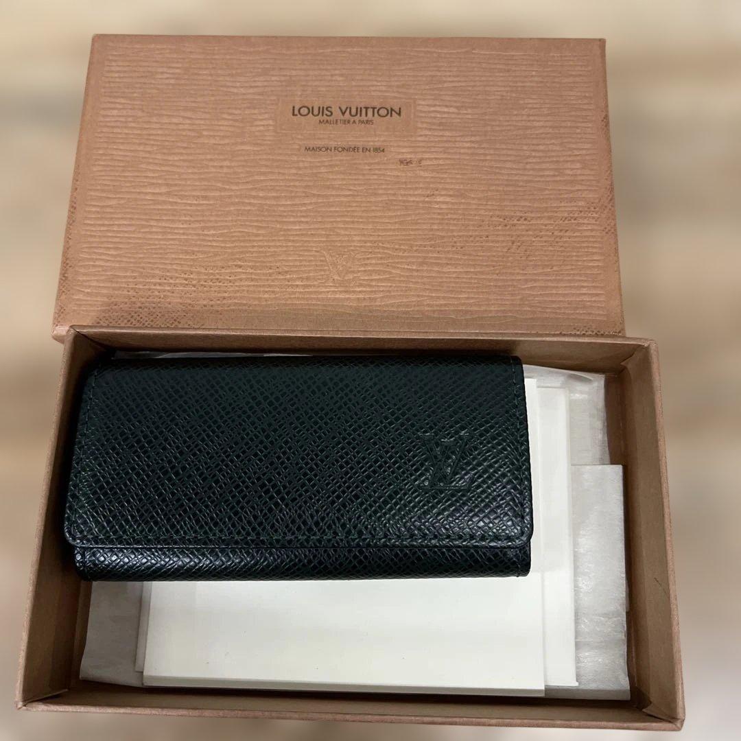 m*♡様 ルイヴィトン タイガ ミュルティクレ 4連 キーケース エピセア 緑