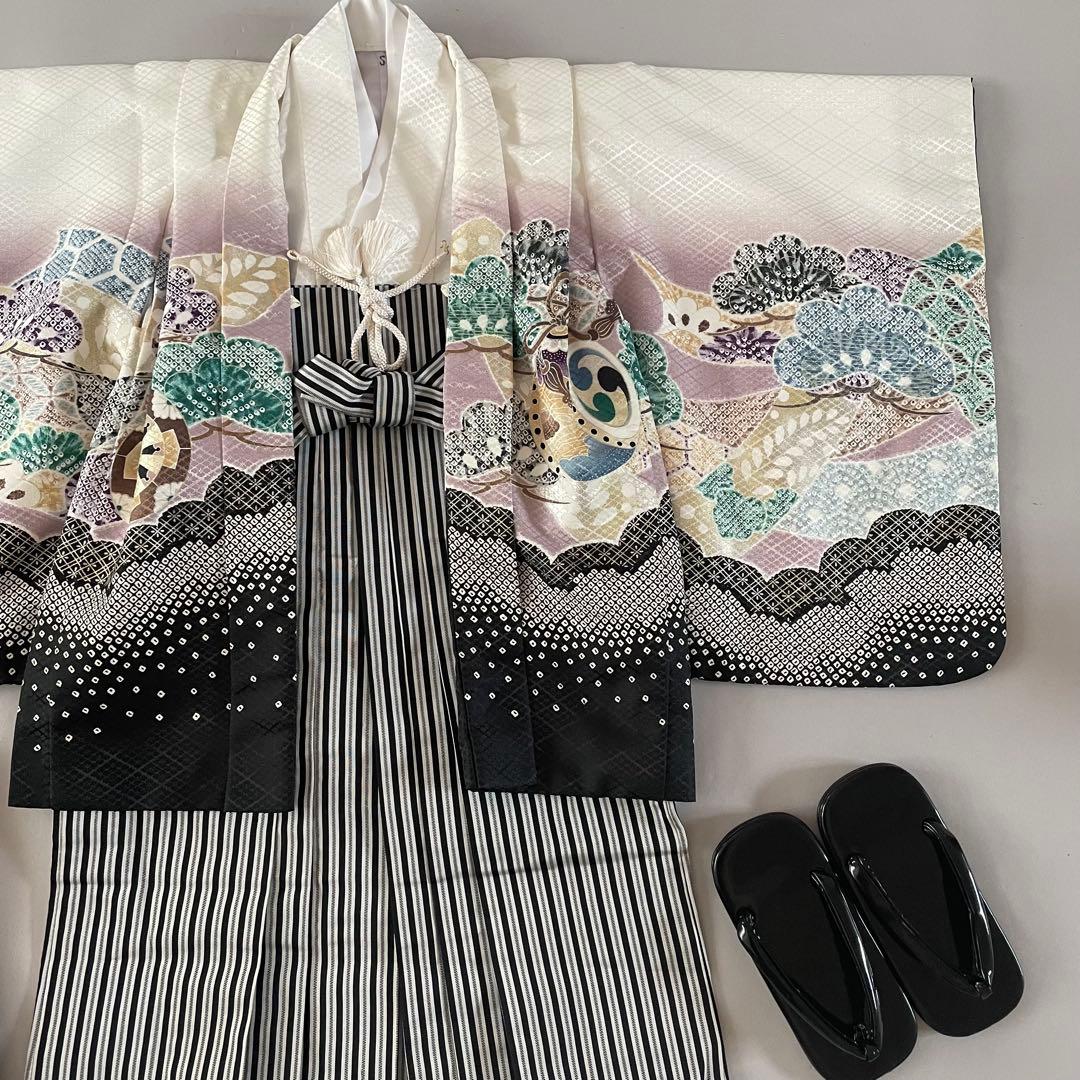 七五三　5歳　男の子　袴　羽織コーデ