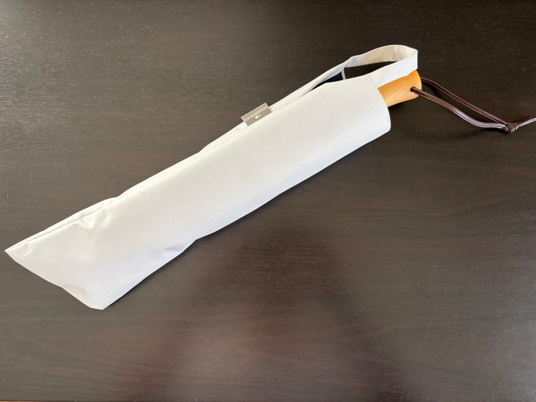 サンバリア100　2段折日傘　無地ホワイト