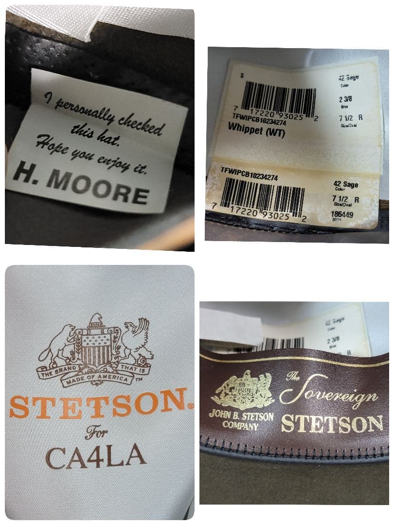 ほぼ未使用 150周年モデル CA4LA STETSON ウィペット ハット