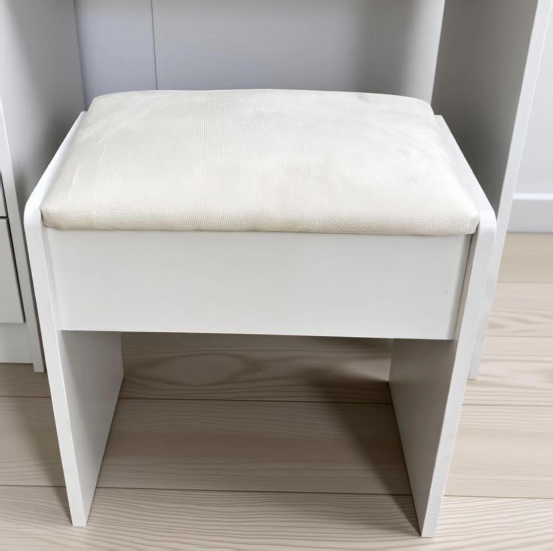 ホワイトドレッサー・鏡台 訳あり品　写真をご確認 1021-②