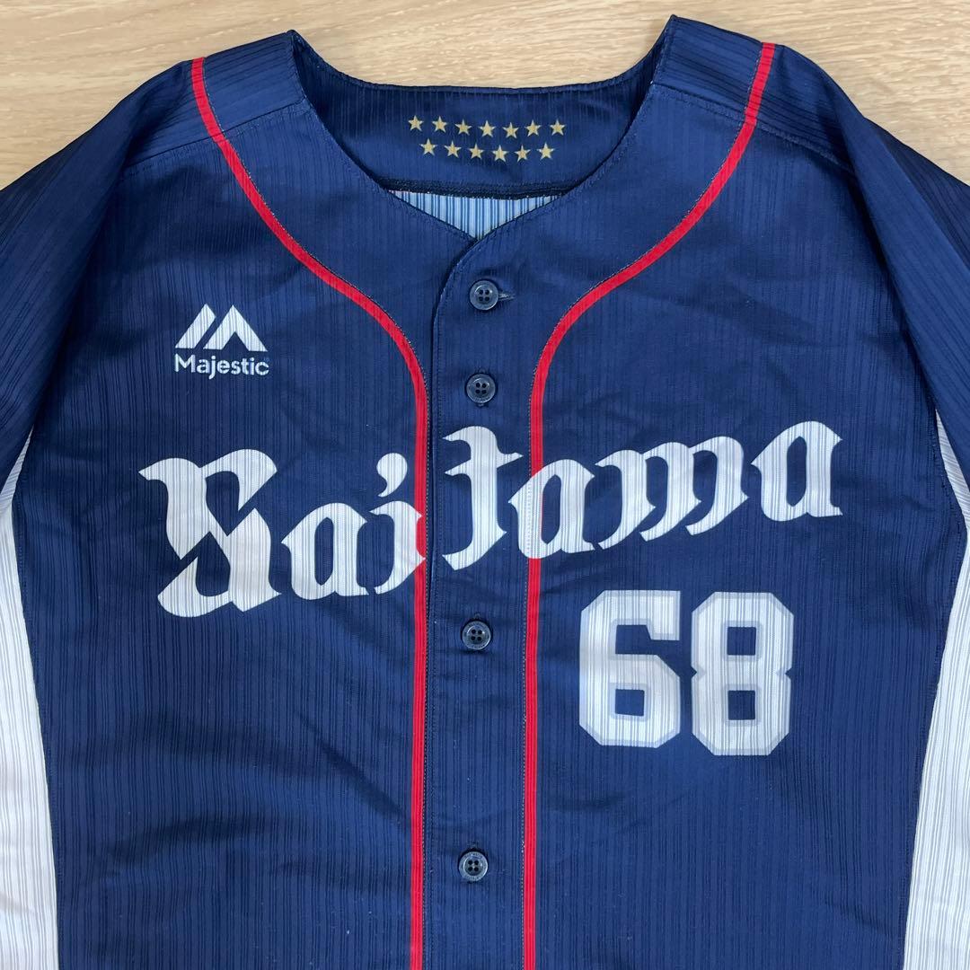 埼玉西武ライオンズ　岸潤一郎　実使用ビジターユニフォーム