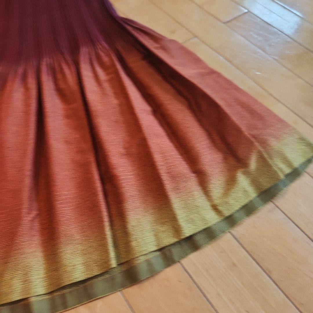 イッセイミヤケ　スカート グラデーション