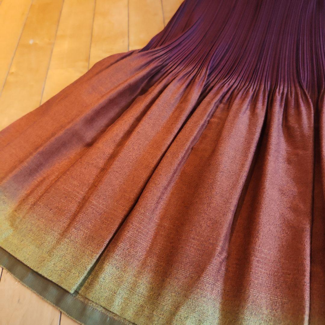 イッセイミヤケ　スカート グラデーション