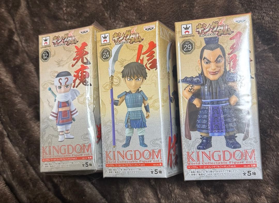 キングダム　ワールドコレクタブルフィギュア信　王毅　きょうかい3種セット