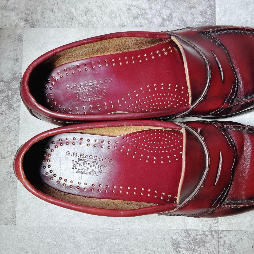 USA製 ジーエイチバス ローファーバーガンディ