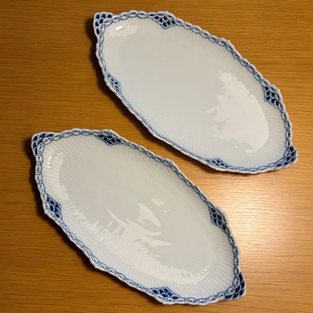 【未使用 2枚】ロイヤルコペンハーゲン プリンセス ピックルディッシュ