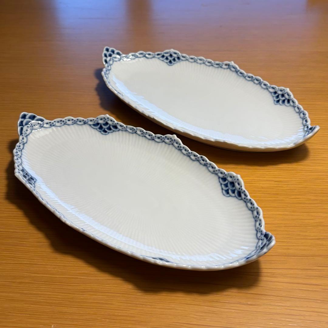 【未使用 2枚】ロイヤルコペンハーゲン プリンセス ピックルディッシュ