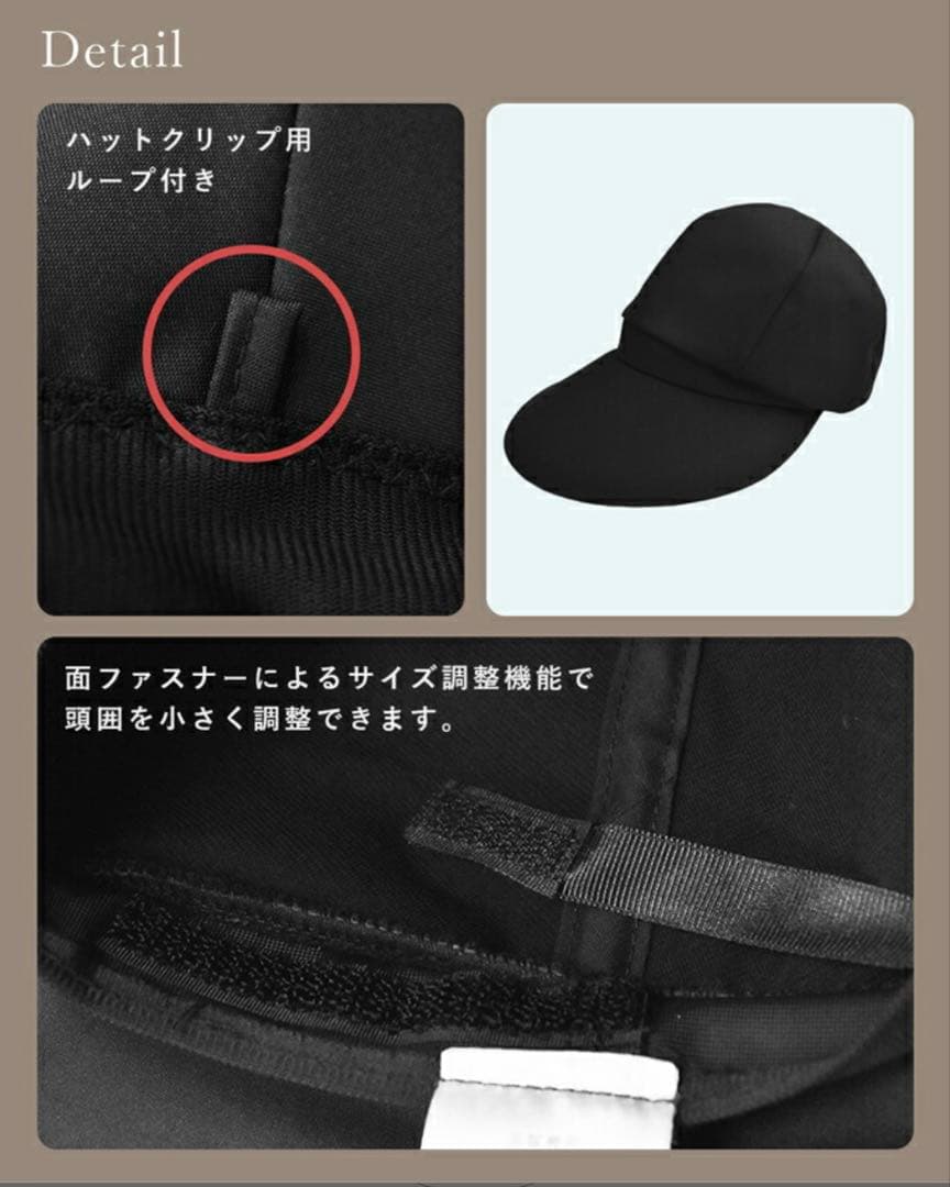 【新品未使用】芦屋ロサブラン キャスケット 総遮光 Mサイズ UVカット