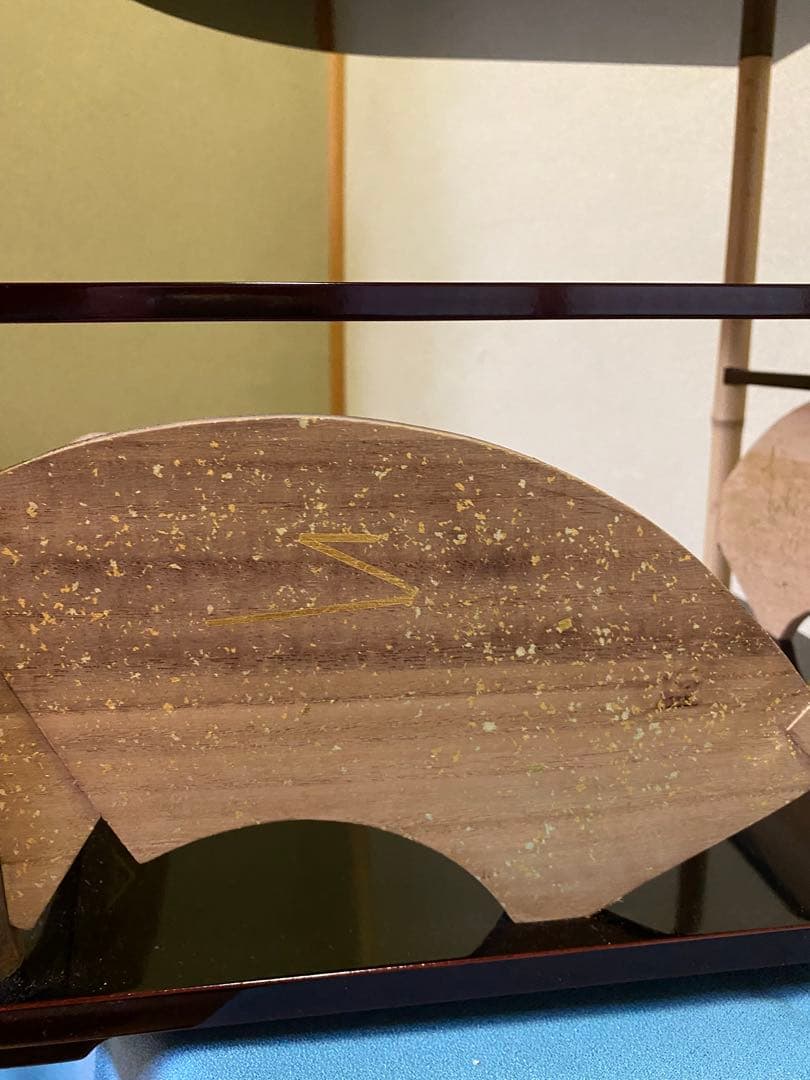 【本日限定】茶道具/寿扇棚 鵬雲斎好写 天板・地板共溜塗り 固定式