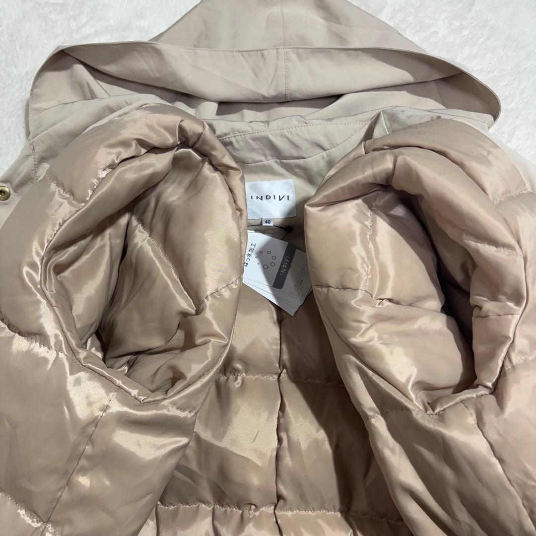 新品未使用　インディヴィ　ダウンコート　ロング丈