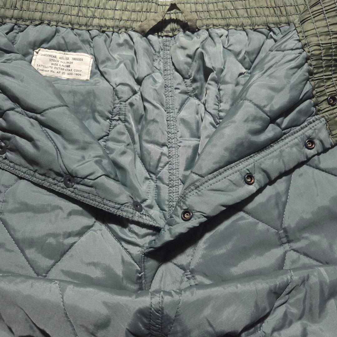 希少70s 米軍 実用 CWU9P USAFキルティングパンツ エアフォースL