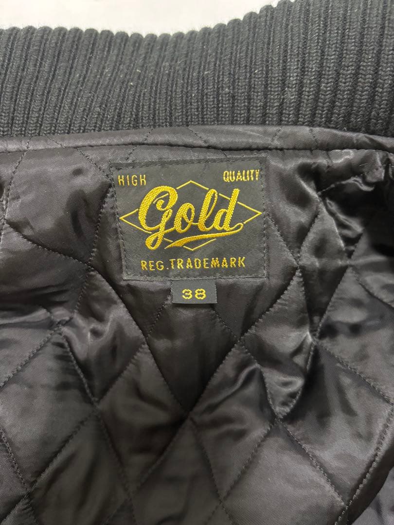 GOLD ゴールド ドンキージャケット 東洋 スタジャン 38 レザー
