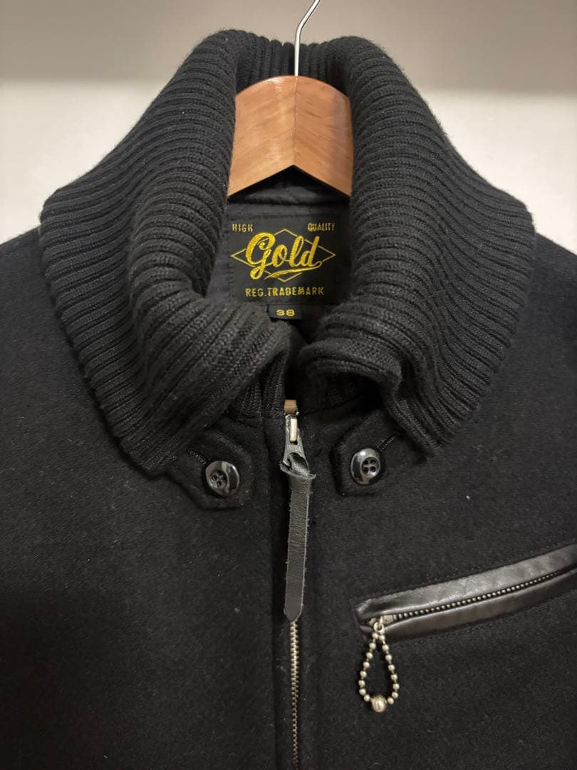GOLD ゴールド ドンキージャケット 東洋 スタジャン 38 レザー