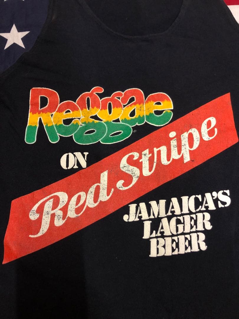 RedStripe タンクトップ 80s 90s 00s Y2K ビール レゲエ