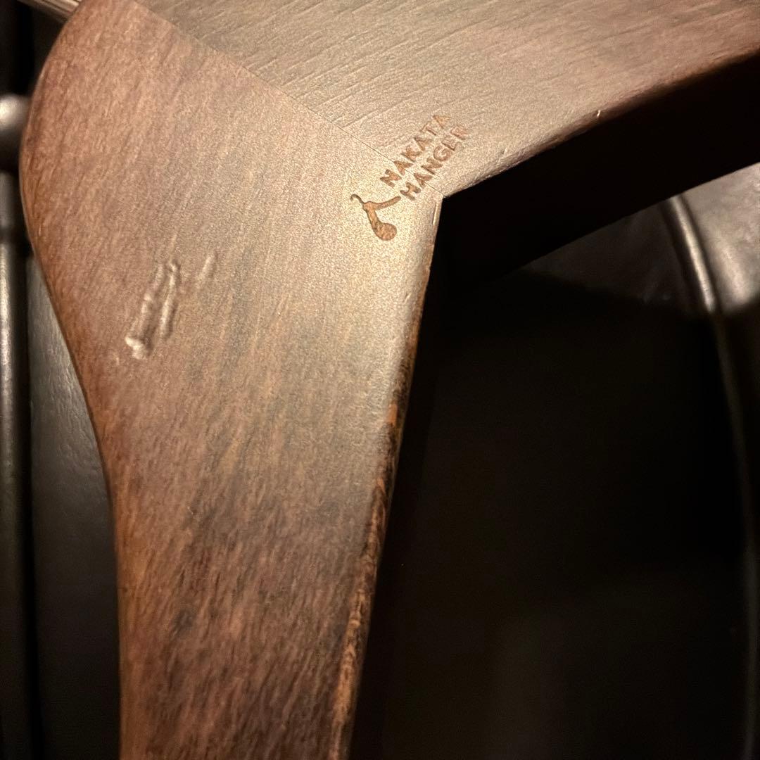 中田ハンガー メンズスーツ用3本セットNAKATA HANGER フェルトバー付