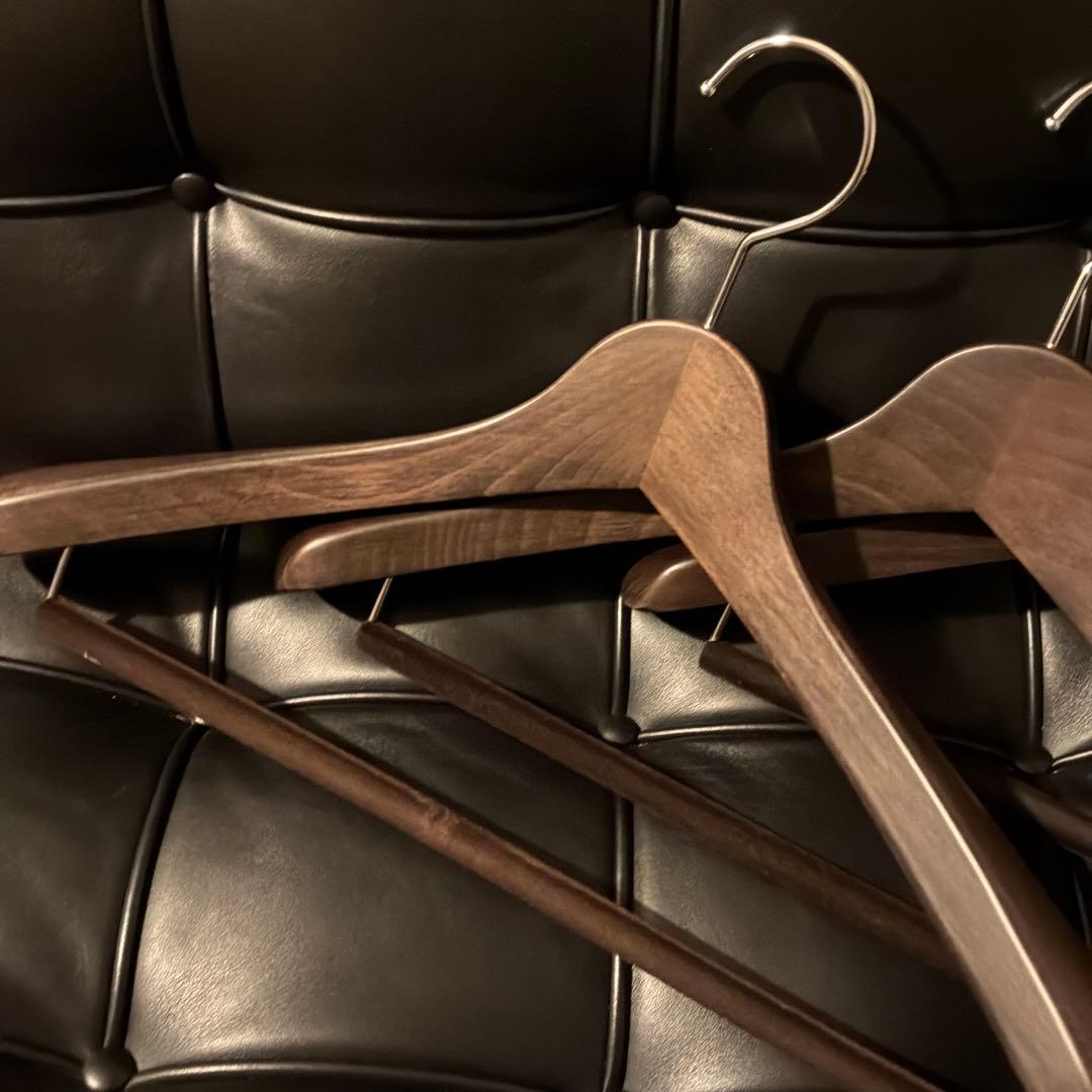 中田ハンガー メンズスーツ用3本セットNAKATA HANGER フェルトバー付