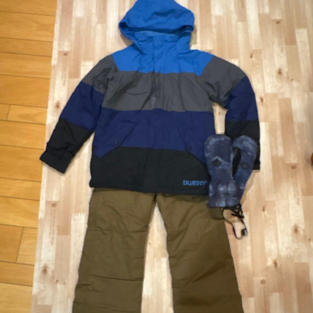 BURTON 子ども用スノーボードウェア3点セット