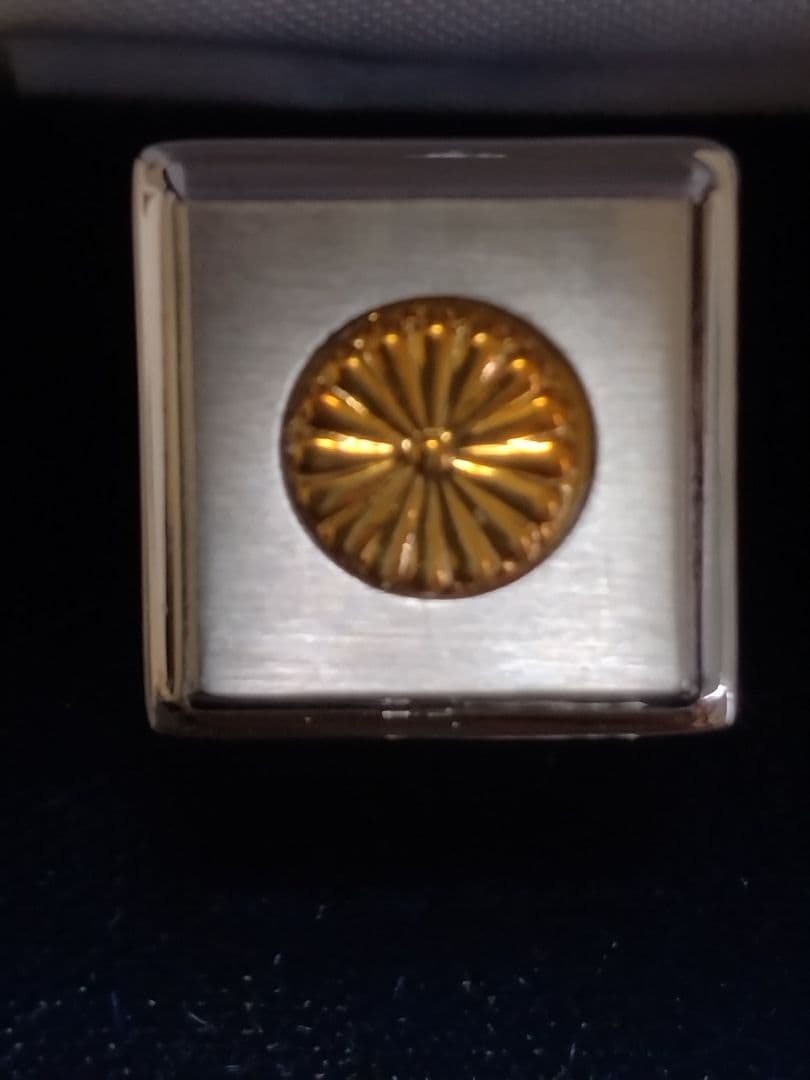 【K18】明治神宮K18＆シルバーネクタイピン·カフスセット!!