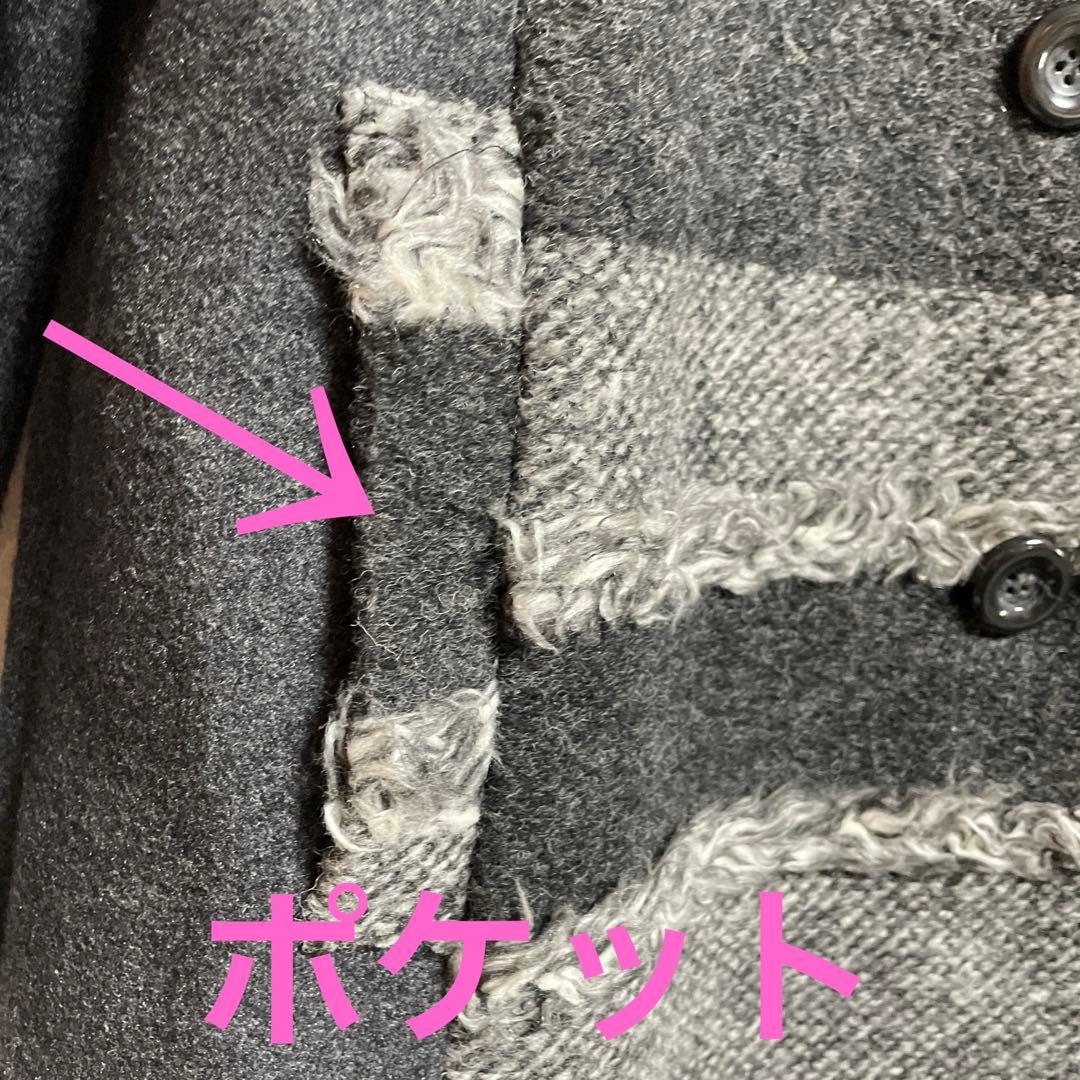 KEIKO KISI by NOSH フリンジボーダーツイードハーフコート