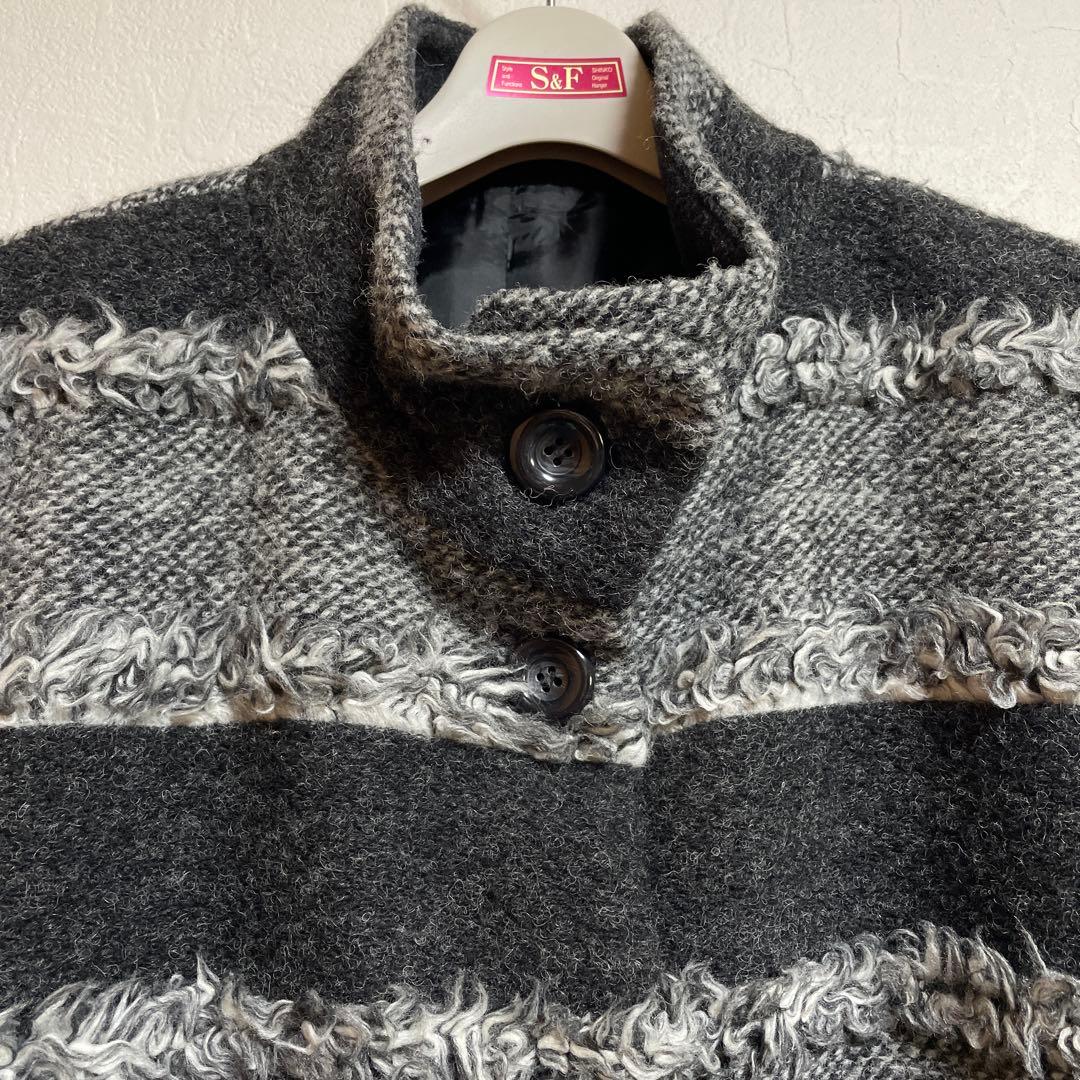 KEIKO KISI by NOSH フリンジボーダーツイードハーフコート