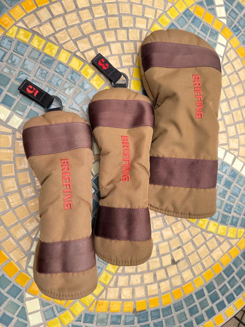 BRIEFING ゴルフバッグ ヘッドカバー3個付￼