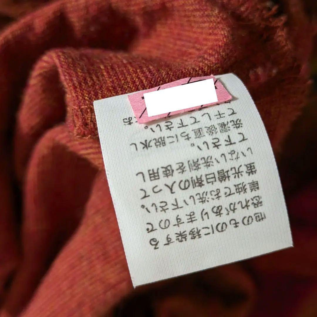 キャピタル／日本製 オリエンタルウールワンピース ヘムライン オレンジ 総柄