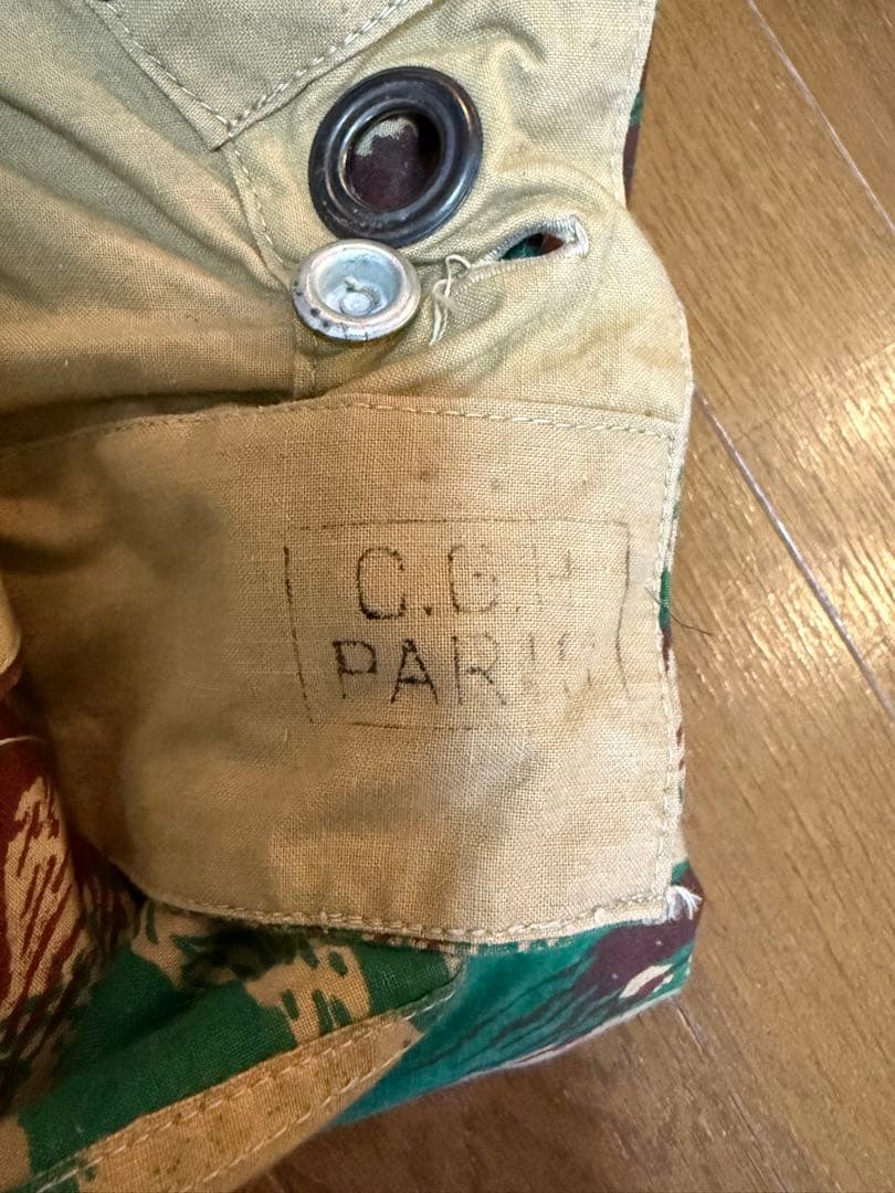 美品　フランス軍幕　リザードカモツェルトバーン　同色4枚セット