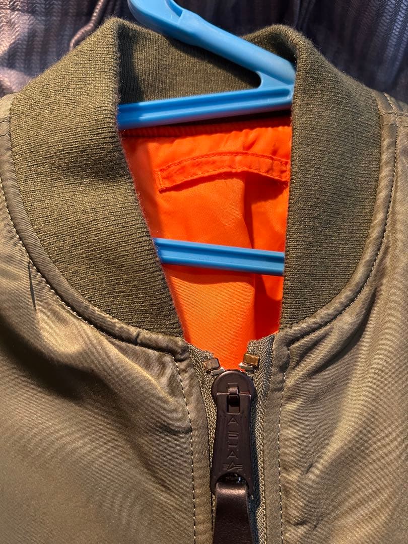 ALPHA INDUSTRIES MA-1 フライトジャケット オリーブ L