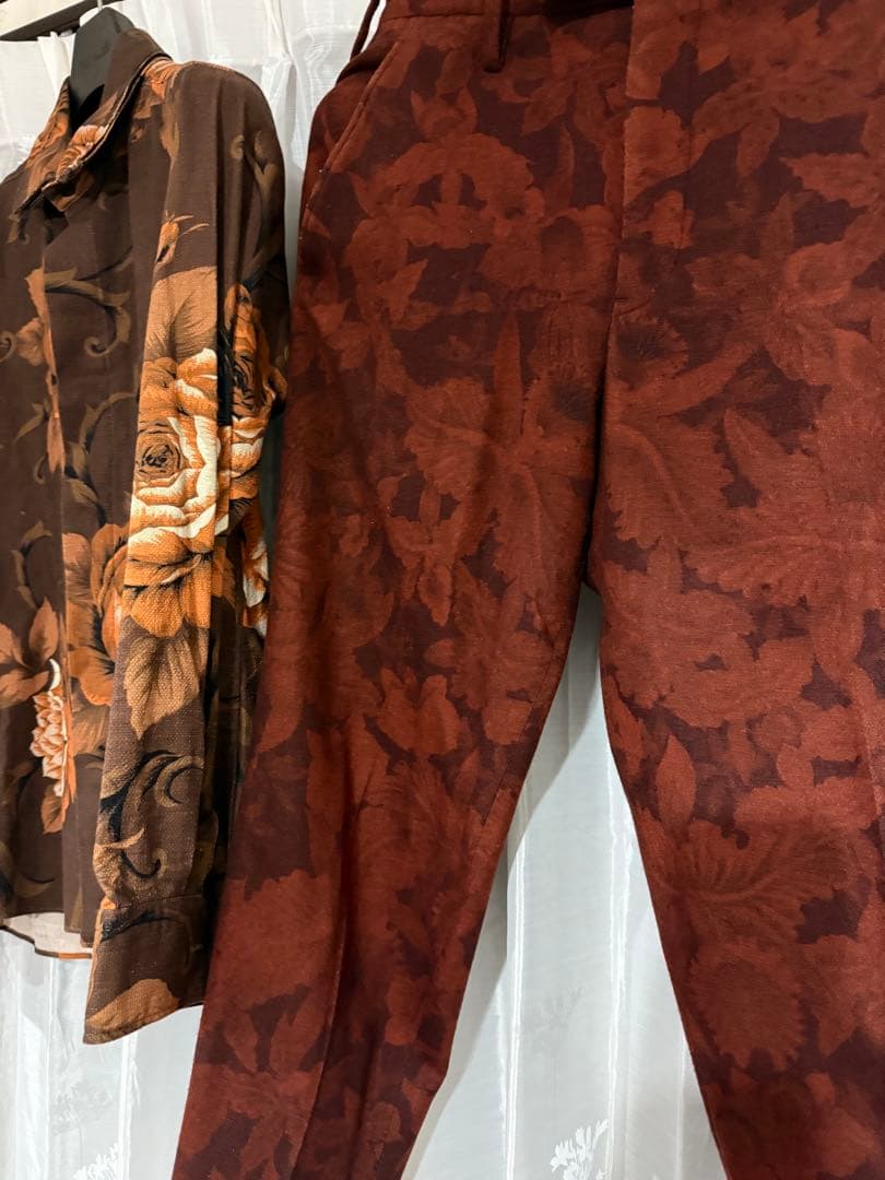 入手不可14aw ヨウジヤマモト フローラル ジャケット パンツ 3ピースセット