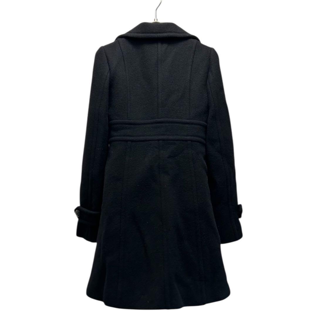バーバリーブルーレーベル ロングコート ダブル アンゴラ混 ノバチェック 38