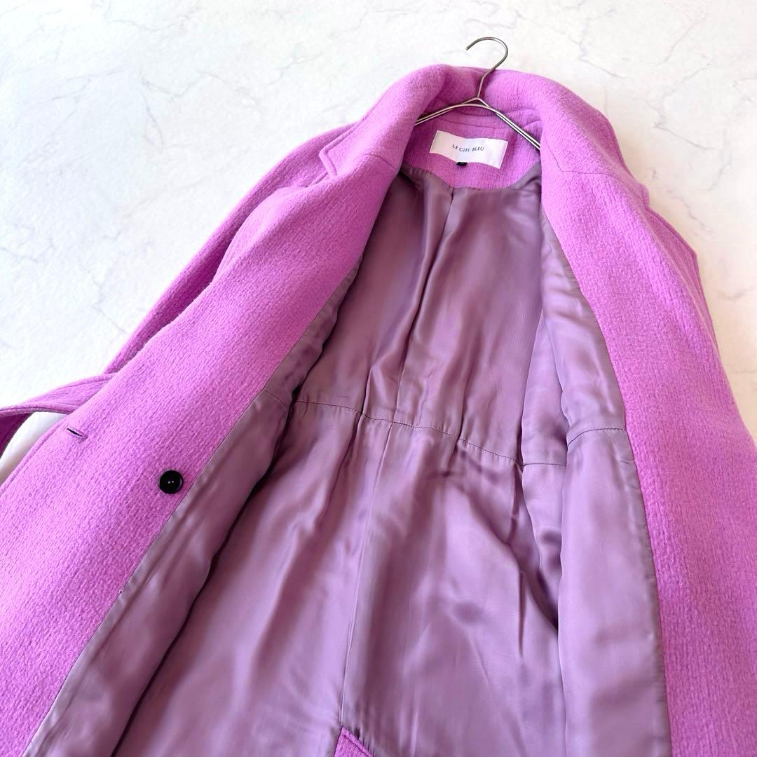 未使用級LE CIEL BLEUルシェルブルー カラービッグコート